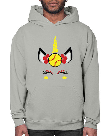softball unicorn 399# - softball- Hoodie