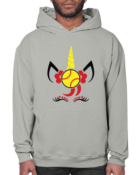 softball unicorn 401# - softball- Hoodie