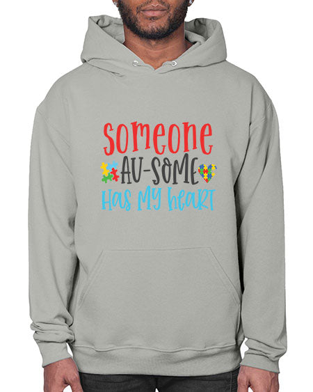 someone ausome has my heart Style 40# - autism- Hoodie