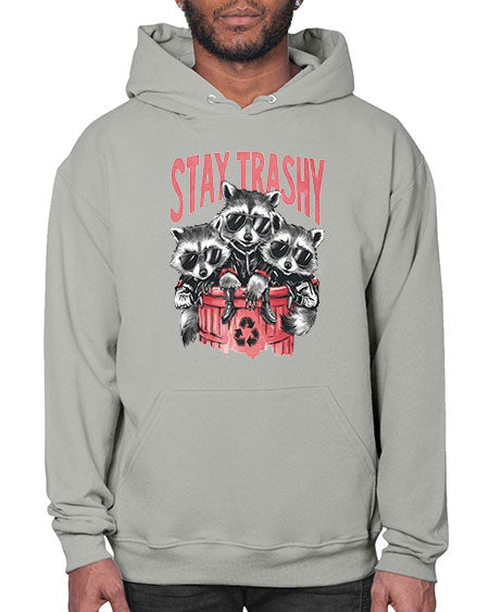 stay trashy 63# - raccoon- Hoodie