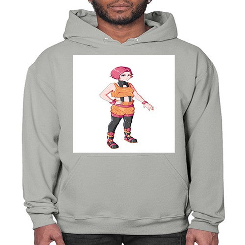 street girl wear orange outfit16# - anime- Hoodie