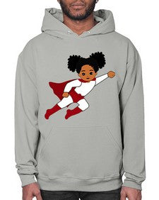 super kids girl 6# - black girls or women- Hoodie