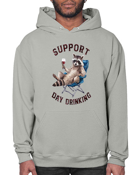 support day drinking 67# - raccoon- Hoodie