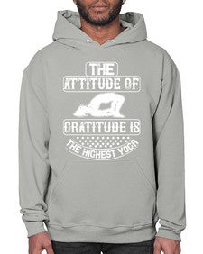 the attitude of gratitude is the highest yoga  544# - yoga- Hoodie