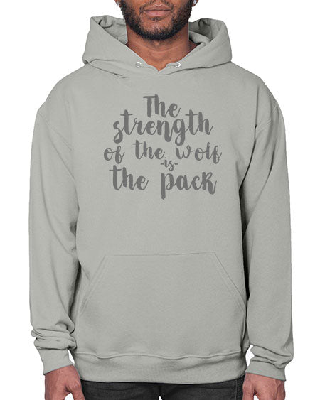 the strength of the wolf is the pack - wolf- Hoodie