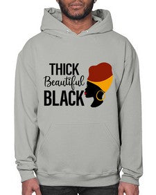 thick beautiful black Style 4# - black girls or women- Hoodie