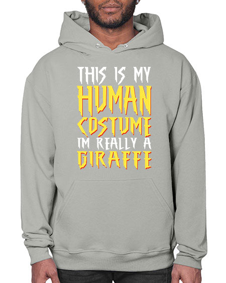 this is my human costume im really a giraffe - giraffee- Hoodie