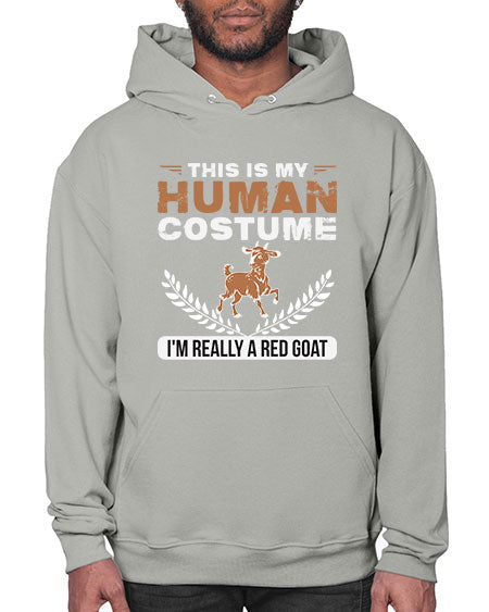 this is my human costume im really a red goat Style 1# - goat- Hoodie