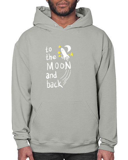to the moon and back 9# - moon- Hoodie