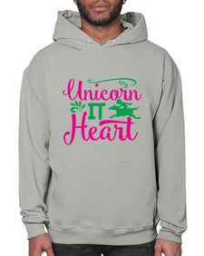 unicorn it heart 467# - unicorn- Hoodie