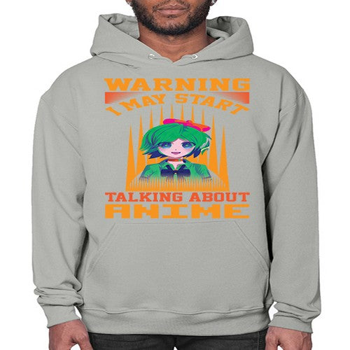 warning i may start talking about anime286# - anime- Hoodie