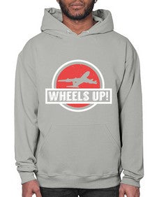 wheels up  50# - airplane- Hoodie