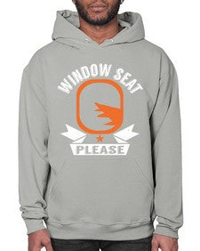window seat please  51# - airplane- Hoodie