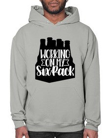 working on my six pack 1789# - beer- Hoodie