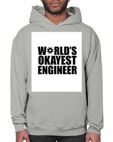 worlds okayest engineer 1661# - engineer- Hoodie