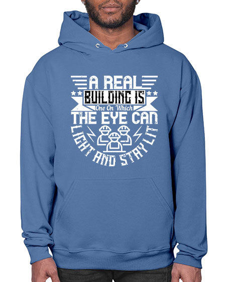 A real building is one on which the eye can light and stay lit Style 22# - architect- Hoodie