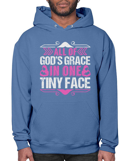 All of Gods Grace in one tiny Face Style 18# - baby- Hoodie