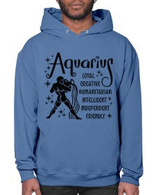 Aquarius 64# - aquarius- Hoodie