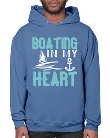 Boating in my heart 13# - boats- Hoodie