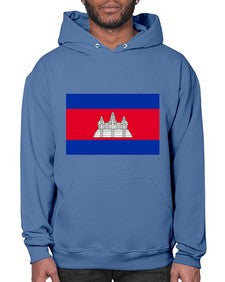 Cambodia 537# - world flags- Hoodie