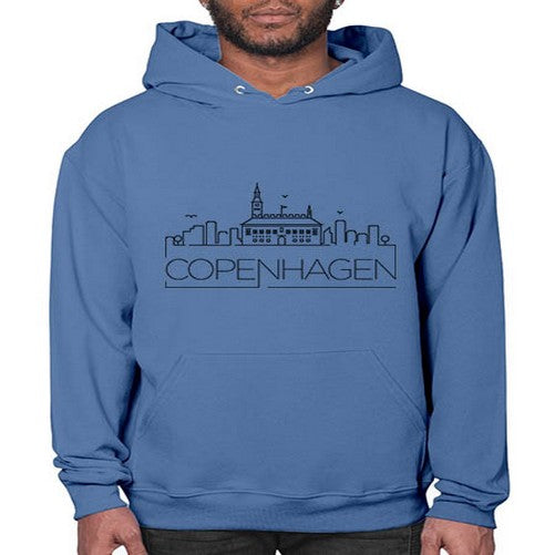 Copenhagen Minimal Skyline 622# - cities- Hoodie