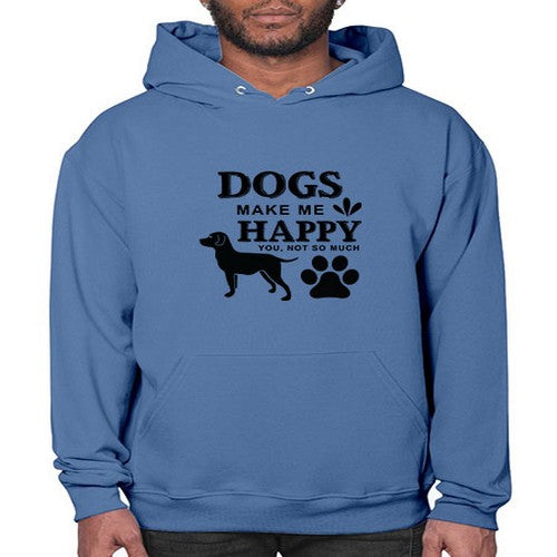 Dogs Make Me Happy Style 44# - dogs- Hoodie