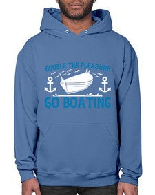 Double the Pleasure Go Boating 15# - boats- Hoodie