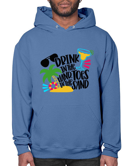 Drink In The Hand Toes In The Sand Style 48# - summer- Hoodie
