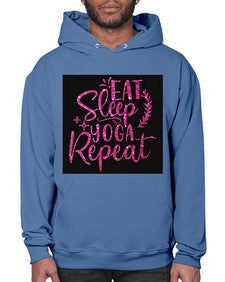 Eat Sleep Yoga Repeat  207# - yoga- Hoodie