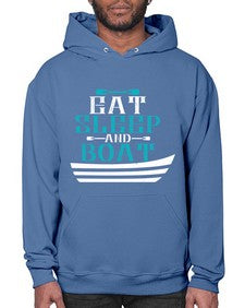 Eat sleep and Boat 16# - boats- Hoodie