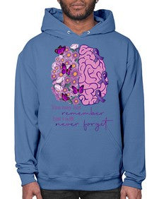 Floral Brain I Will Never Forget 146# - alzheimers- Hoodie