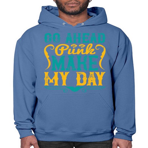 Go Ahead Punk Make My Day Style 45# - dogs- Hoodie