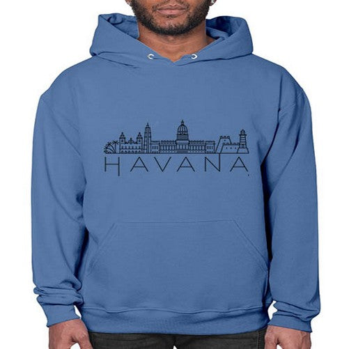 Havana Minimal Skyline 819# - cities- Hoodie