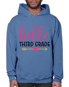 Hello Third Grade 350# - third grade- Hoodie