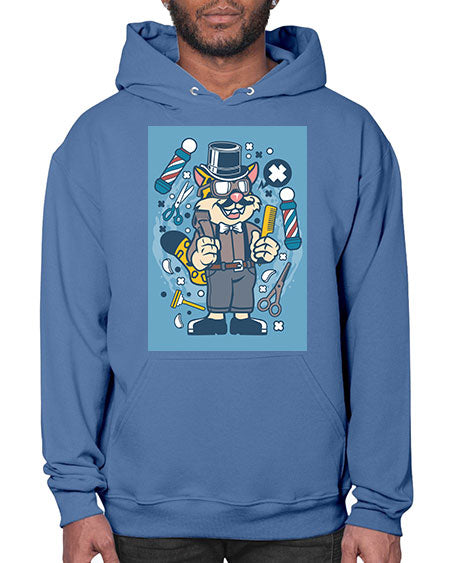 Hipster Barber Leopard835# - barber- Hoodie