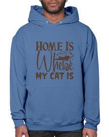 Home Is Where My Cat Is Style 14# - cats- Hoodie