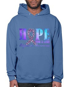 Hope For A Cure AlzheimerS Awareness 163# - alzheimers- Hoodie