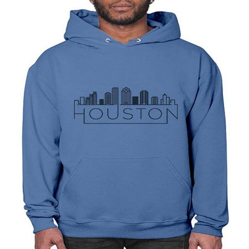 Houston Minimal Skyline 907# - cities- Hoodie