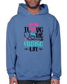 I Love The Nurse Life Style Style 902# - nurse- Hoodie