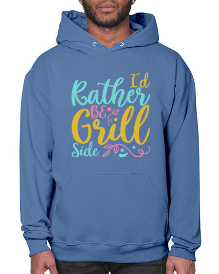 ID RATHER BE GRILL SIDE Style 62# - summer- Hoodie