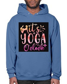 It s yoga O clock  345# - yoga- Hoodie