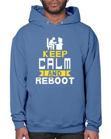 Keep Calm and reboot 27# - computer- Hoodie