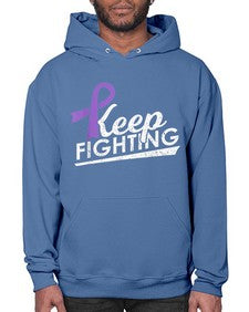 Keep Fighting Alzheimers Epilepsy Warrior Awareness Ribbon 189# - alzheimers- Hoodie
