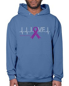 LOVE Gifts for Survivors National Alzheimers Awareness 191# - alzheimers- Hoodie
