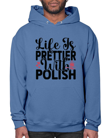 Life Is Prettier With Polish 1052# - nail tech- Hoodie