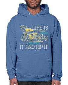 Life is short so grip it and rip it 43# - motorcycle- Hoodie