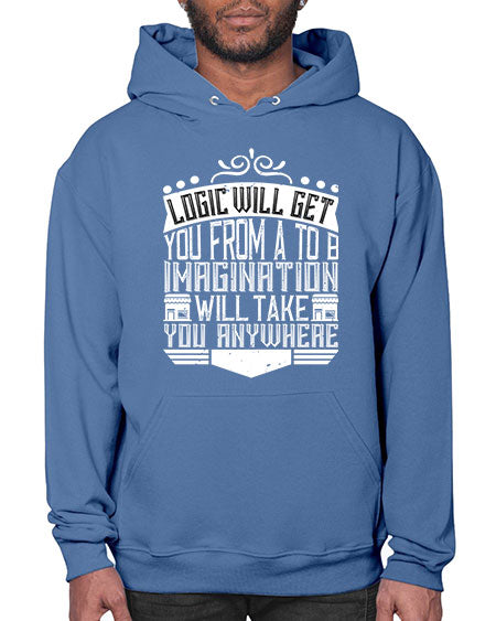 Logic will get you from A to B Imagination will take you anywhere Style 278# - architect- Hoodie