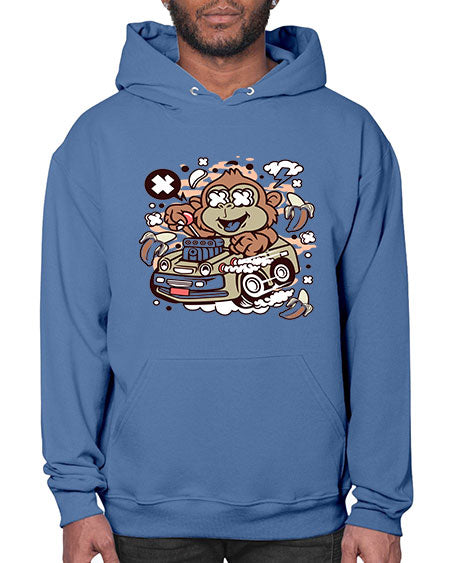 Monkey Hotrod - monkey- Hoodie