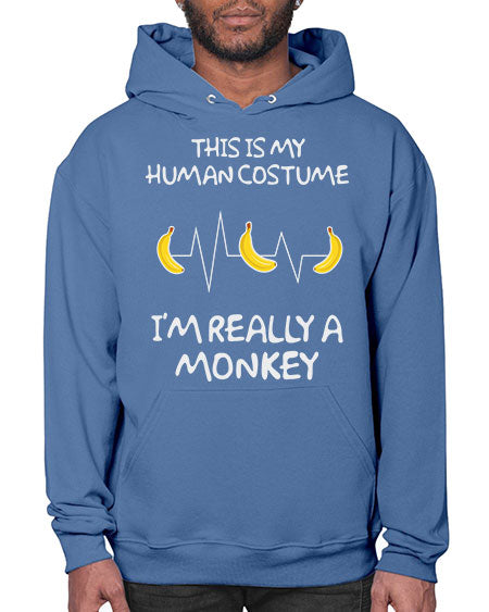 Monkey Human Costume Banana 15# - monkey- Hoodie