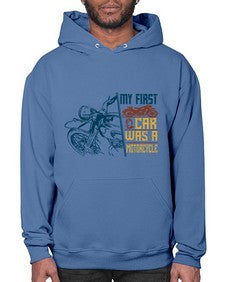 My first car was a motorcycle 47# - motorcycle- Hoodie